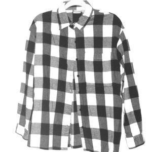 Buffalo plaid flannel button down